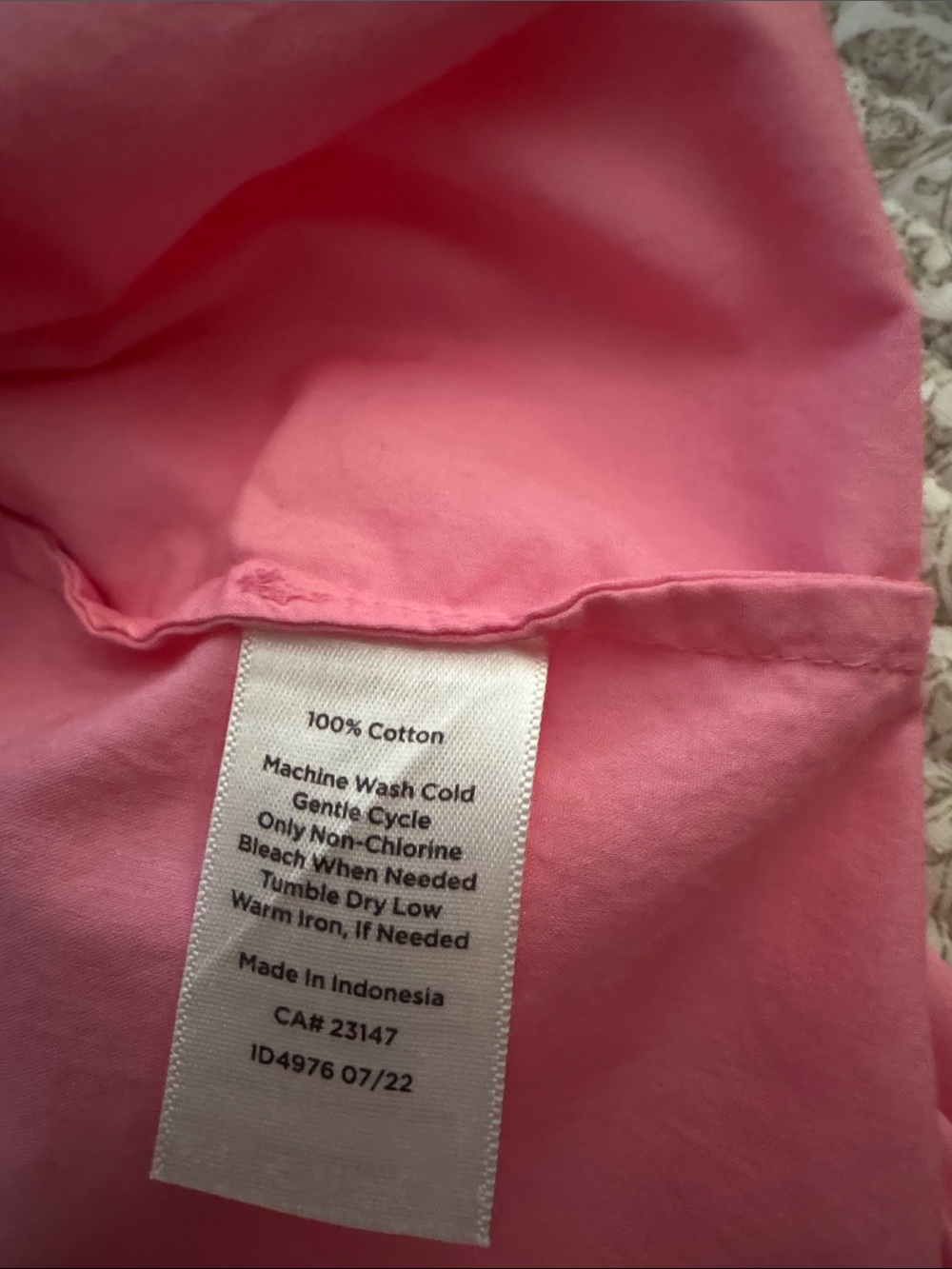 Talbots Pink Collared Button-Front Shirt - Picture 3 of 3